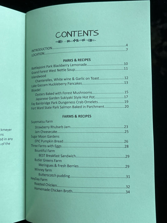 Cookbook: Volume 1 - Farm, Forage & Cook on Bainbridge Island