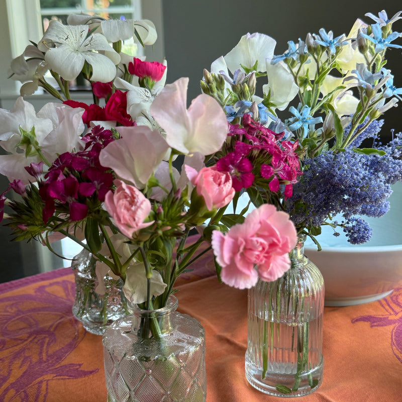 Vintage Bud Vase Trio - Sugar Moon Gardens