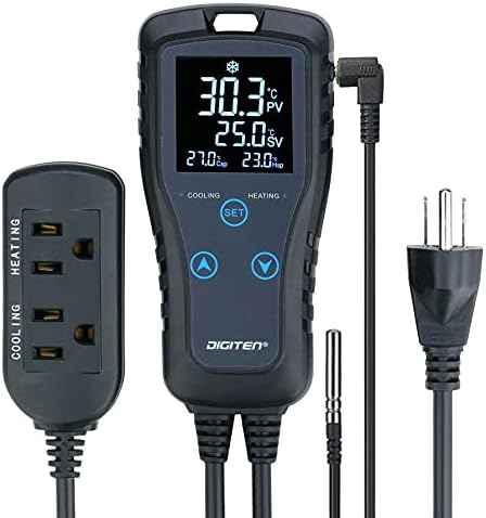 DIGITEN DTC102 Temperature Controller Outlet Thermostat Digital Greenhouse