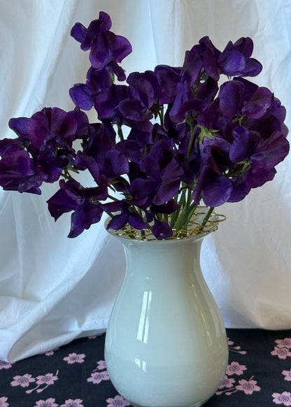 Sweet Peas King Size Navy - Sugar Moon Gardens