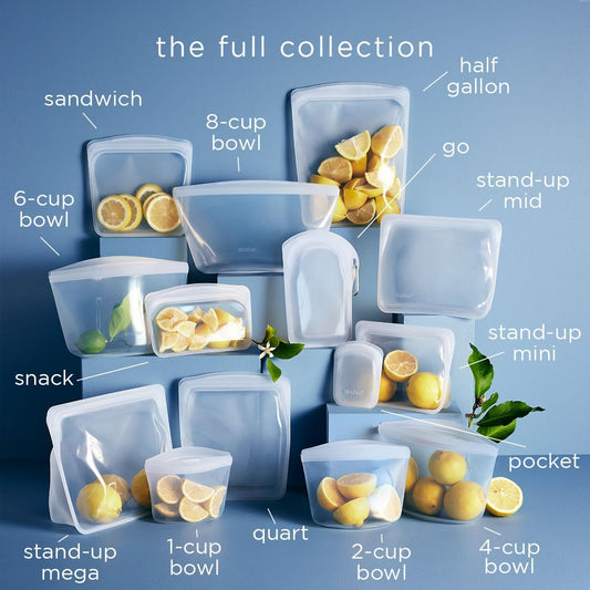 Stasher Premium Silicone Reusable Food Storage Stand-Up Bag
